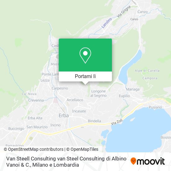 Mappa Van Steell Consulting van Steel Consulting di Albino Vanoi & C.