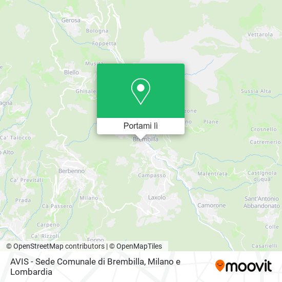 Mappa AVIS - Sede Comunale di Brembilla