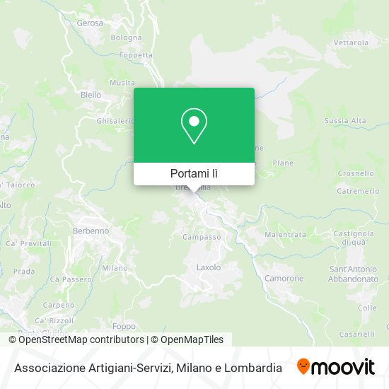 Mappa Associazione Artigiani-Servizi