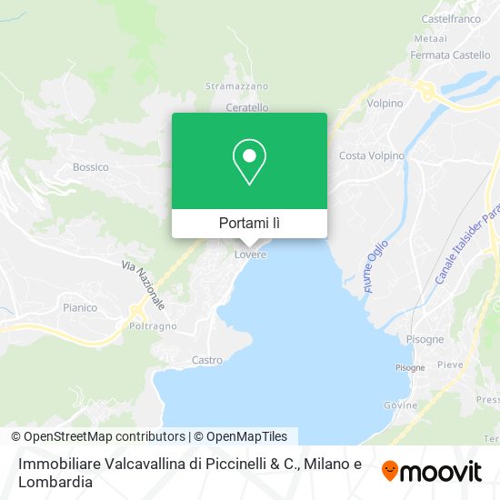 Mappa Immobiliare Valcavallina di Piccinelli & C.