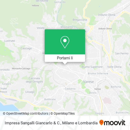Mappa Impresa Sangalli Giancarlo & C.
