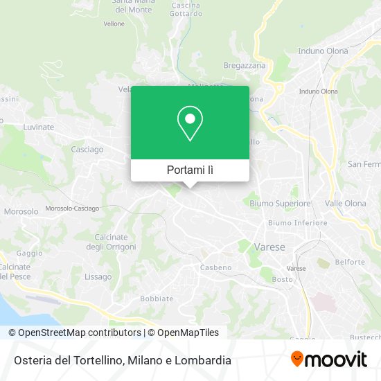 Mappa Osteria del Tortellino