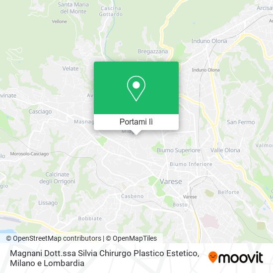 Mappa Magnani Dott.ssa Silvia Chirurgo Plastico Estetico