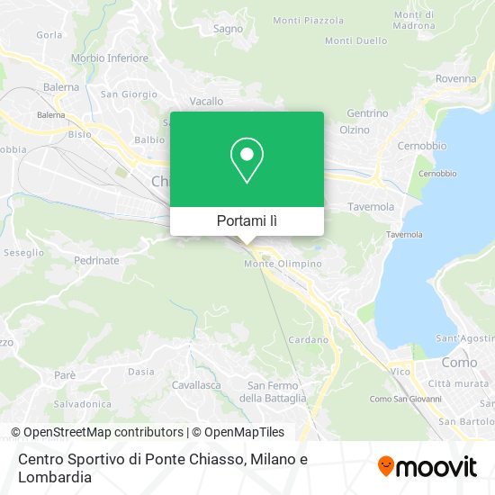 Mappa Centro Sportivo di Ponte Chiasso