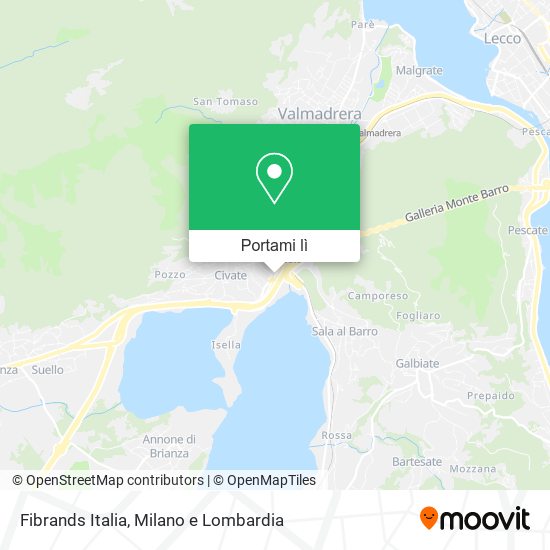 Mappa Fibrands Italia