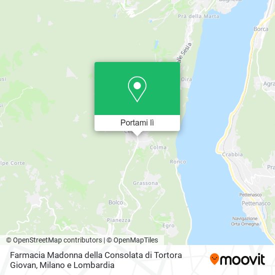 Mappa Farmacia Madonna della Consolata di Tortora Giovan