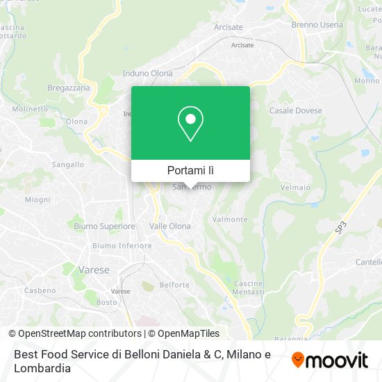 Mappa Best Food Service di Belloni Daniela & C