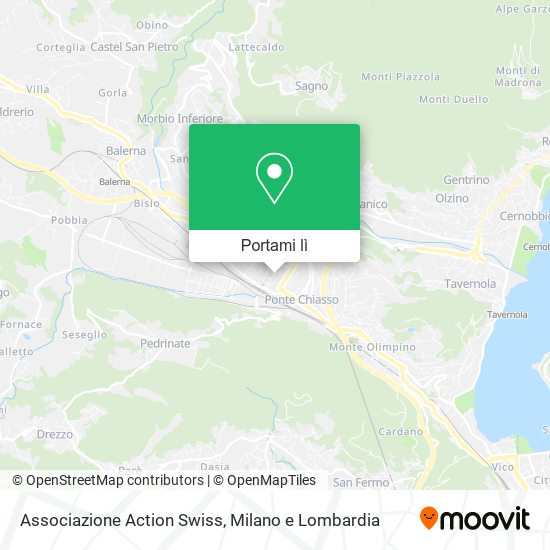 Mappa Associazione Action Swiss