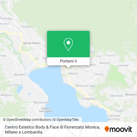 Mappa Centro Estetico Body & Face di Fiorenzato Monica