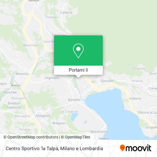 Mappa Centro Sportivo 'la Talpà