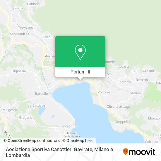 Mappa Aociazione Sportiva Canottieri Gavirate