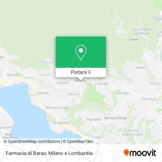 Mappa Farmacia di Barao