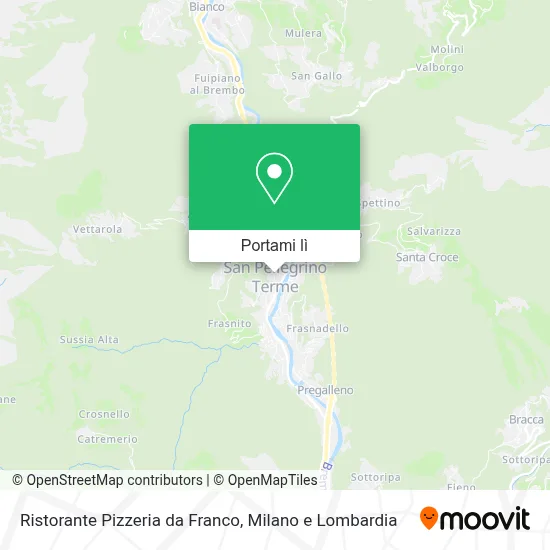 Mappa Ristorante Pizzeria da Franco