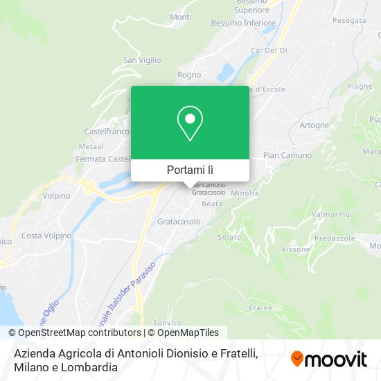 Mappa Azienda Agricola di Antonioli Dionisio e Fratelli