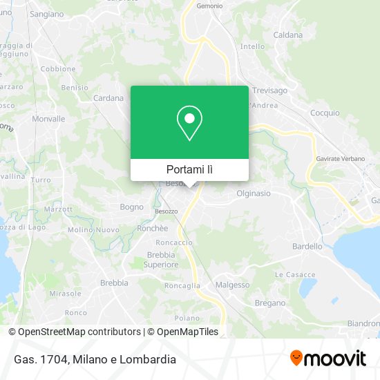 Mappa Gas. 1704