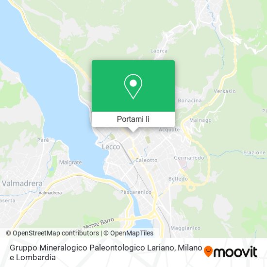 Mappa Gruppo Mineralogico Paleontologico Lariano