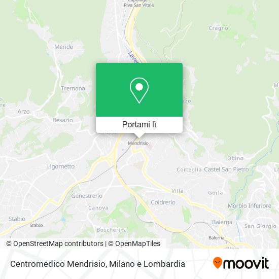 Mappa Centromedico Mendrisio