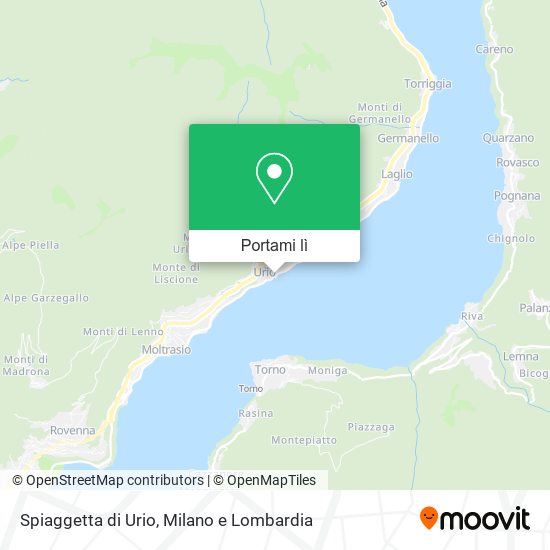 Mappa Spiaggetta di Urio