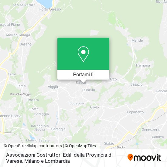 Mappa Associazioni Costruttori Edili della Provincia di Varese