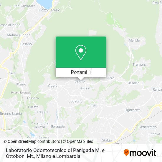 Mappa Laboratorio Odontotecnico di Panigada M. e Ottoboni Mt.