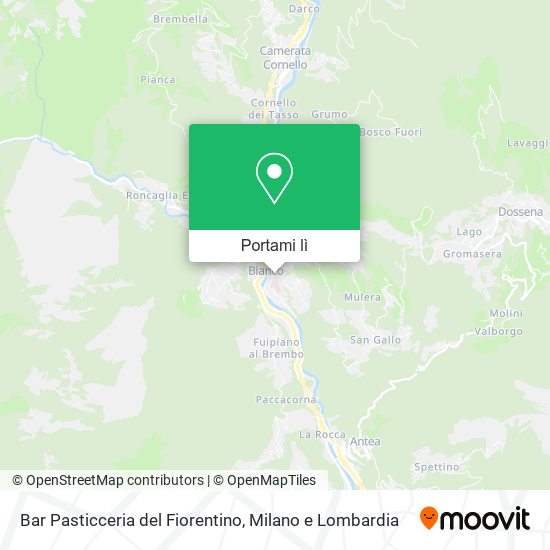 Mappa Bar Pasticceria del Fiorentino