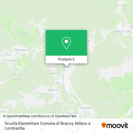 Mappa Scuola Elementare Comune di Bracca