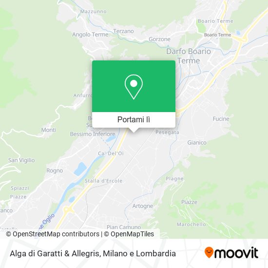 Mappa Alga di Garatti & Allegris