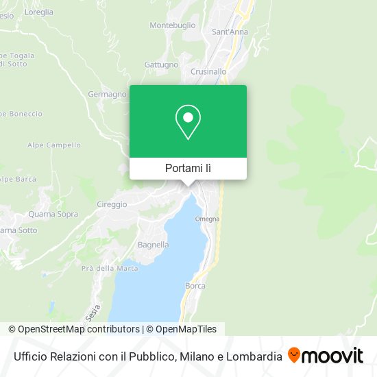 Mappa Ufficio Relazioni con il Pubblico