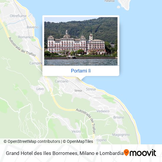 Mappa Grand Hotel des Iles Borromees