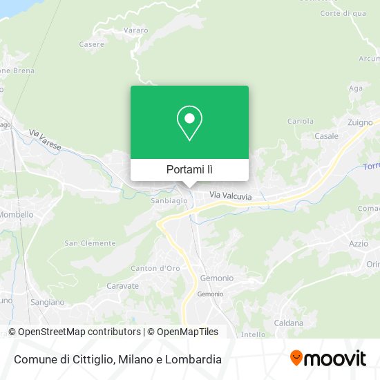 Mappa Comune di Cittiglio