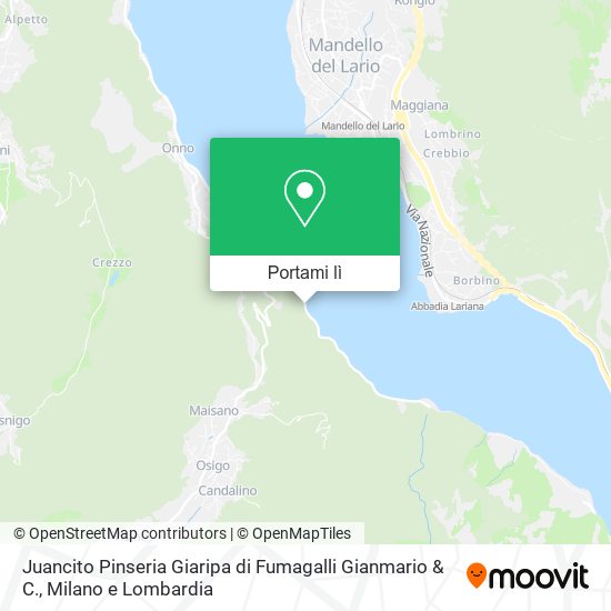 Mappa Juancito Pinseria Giaripa di Fumagalli Gianmario & C.