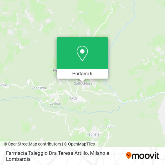 Mappa Farmacia Taleggio Dra Teresa Artillo