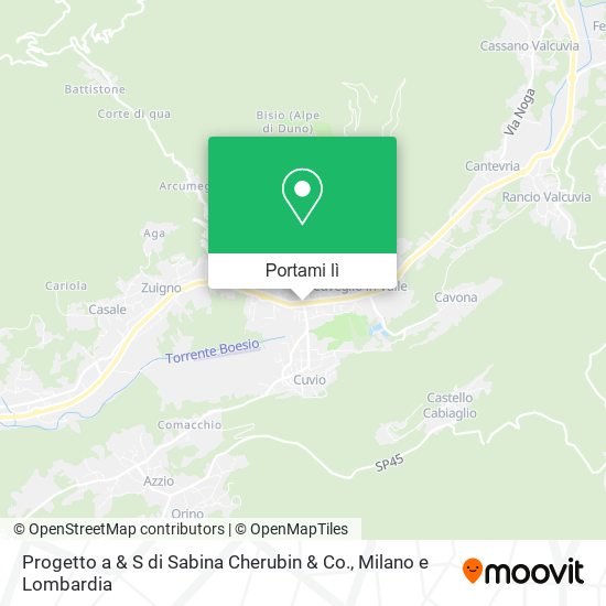 Mappa Progetto a & S di Sabina Cherubin & Co.