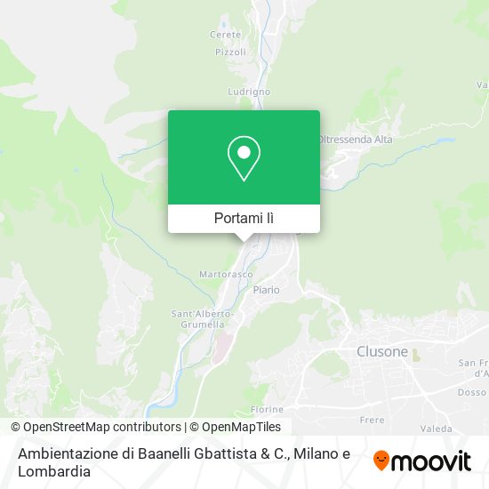 Mappa Ambientazione di Baanelli Gbattista & C.