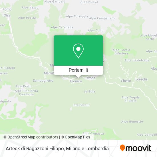 Mappa Arteck di Ragazzoni Filippo