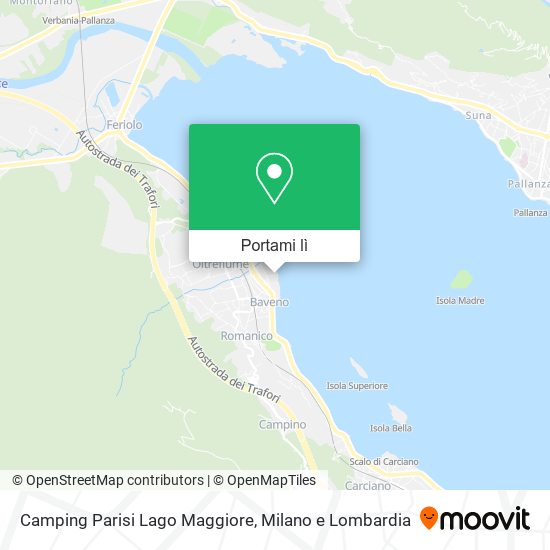 Mappa Camping Parisi Lago Maggiore