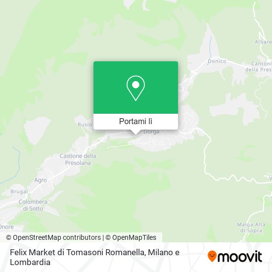 Mappa Felix Market di Tomasoni Romanella