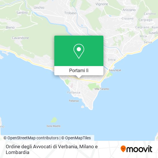 Mappa Ordine degli Avvocati di Verbania