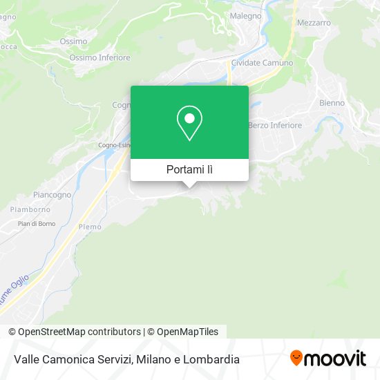 Mappa Valle Camonica Servizi