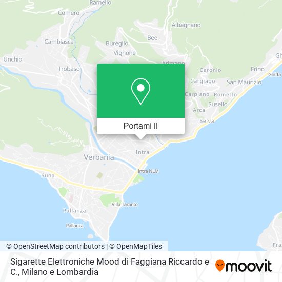 Mappa Sigarette Elettroniche Mood di Faggiana Riccardo e C.