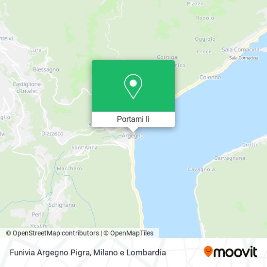 Mappa Funivia Argegno Pigra