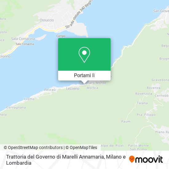 Mappa Trattoria del Governo di Marelli Annamaria