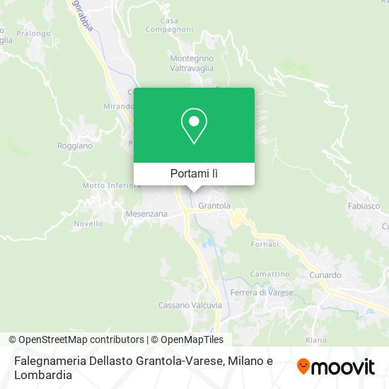 Mappa Falegnameria Dellasto Grantola-Varese