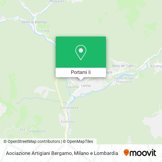 Mappa Aociazione Artigiani Bergamo