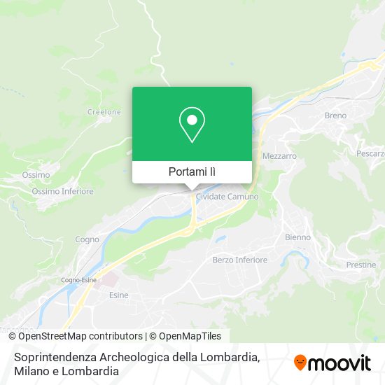 Mappa Soprintendenza Archeologica della Lombardia