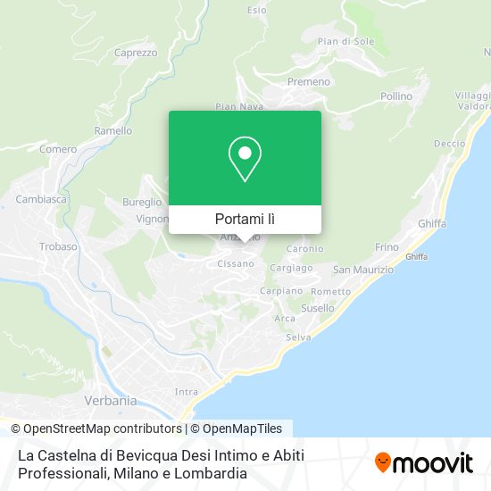 Mappa La Castelna di Bevicqua Desi Intimo e Abiti Professionali