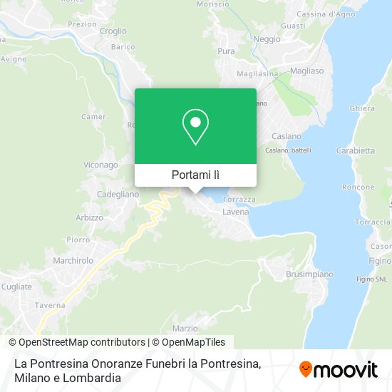 Mappa La Pontresina Onoranze Funebri la Pontresina