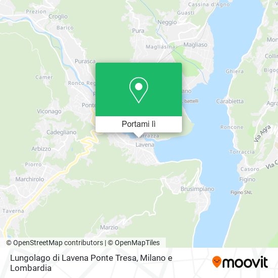 Mappa Lungolago di Lavena Ponte Tresa