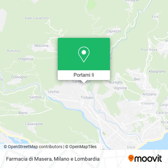 Mappa Farmacia di Masera