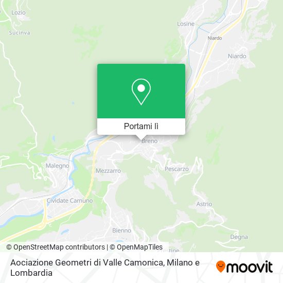 Mappa Aociazione Geometri di Valle Camonica